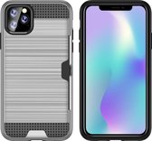 Hardcase in geborsteld aluminium voor IPhone 11 Pro Max - Zilver