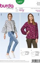 Burda Naaipatroon 6477 - Blouse in variaties