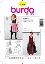 Burda Naaipatroon 9509 - Folklore jurk in variaties