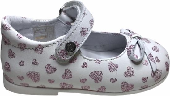 Naturino velcro ballerina 4524 wit roze mt 19