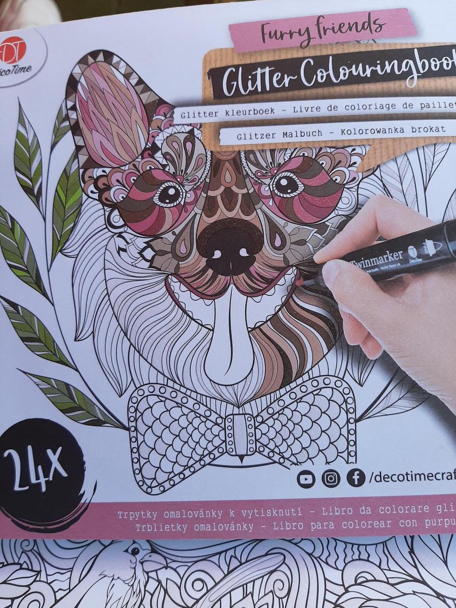 DécoTime Mandala Kleurboek voor Volwassenen - Colouring Book - 24 Kleurplaten