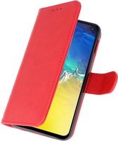 Hoesje Geschikt voor de Samsung Galaxy S20 Plus - Kaarthouder Book Case Telefoonhoesje - Rood