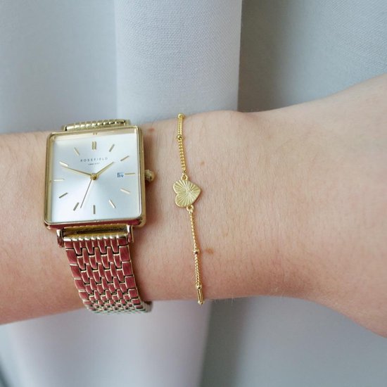 Bracelet Lauren Sterk Amsterdam cœur - plaqué or - revêtement supplémentaire