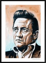 Johnny Cash schilderij (reproductie)