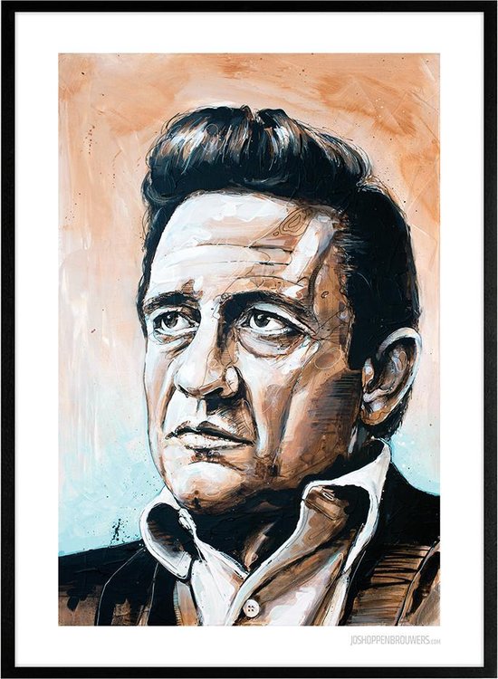 Perioperatieve periode Verslaafde Zeemeeuw Johnny Cash schilderij (reproductie) | bol.com