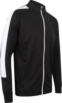 Senvi Sports Knitted Tracksuit Jacket - Zwart-Wit - 3XL