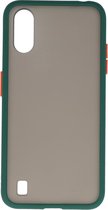 Hardcase Backcover voor Samsung Galaxy A01 Donker Groen