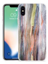 Geschikt voor Apple iPhone Xs Hoesje Wood Art II - Designed by Cazy