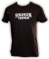 Zwart T-Shirt Stranger Things Wit