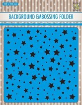 EEB023 Nellie Snellen - achtergond embossing Folder Stars & dots - sterren en puntjes