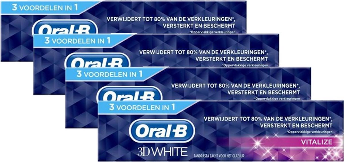 Oral-B 3D White Tandpasta Vitalize - 4 x 75 ml