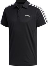 adidas Design 2 Move Sportpolo - Maat XL  - Mannen - zwart/ wit