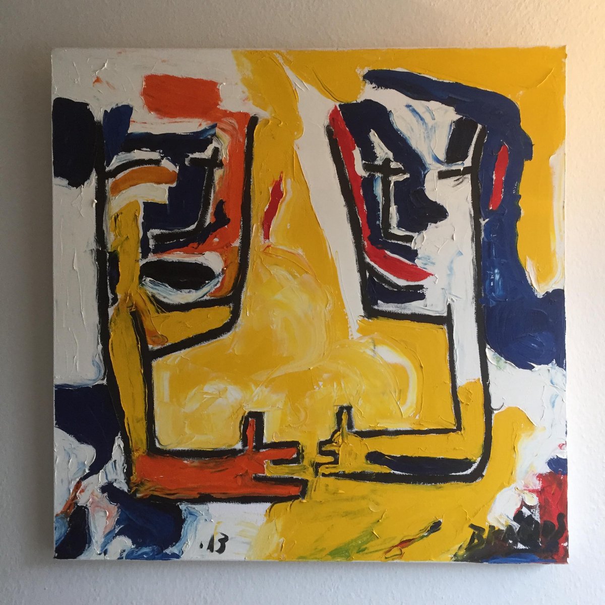 Modern olieverf schilderij ME2 Jim Brands