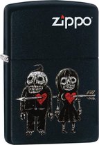 Aansteker Zippo Skeleton Pair Heart Arrow