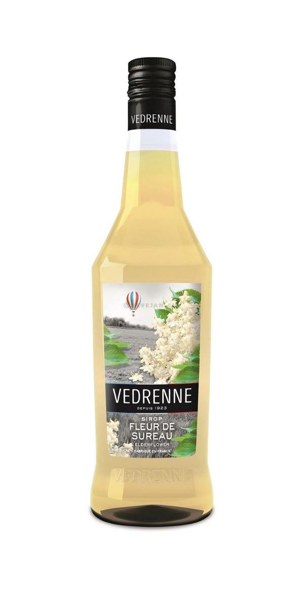 Vlierbloesem limonadesiroop - zonder kleurstof van Vedrenne - ook voor bruiswater / sodamaker