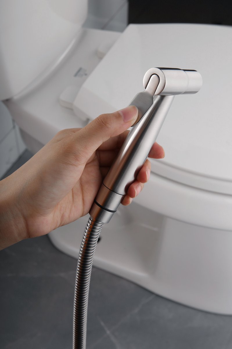 LINTRA Handdouche, toilet, zilverkleurig, hogedrukspuitpistool LINTRA Handdouche, toilet, zilverkleurig, hogedrukspuitpistool
