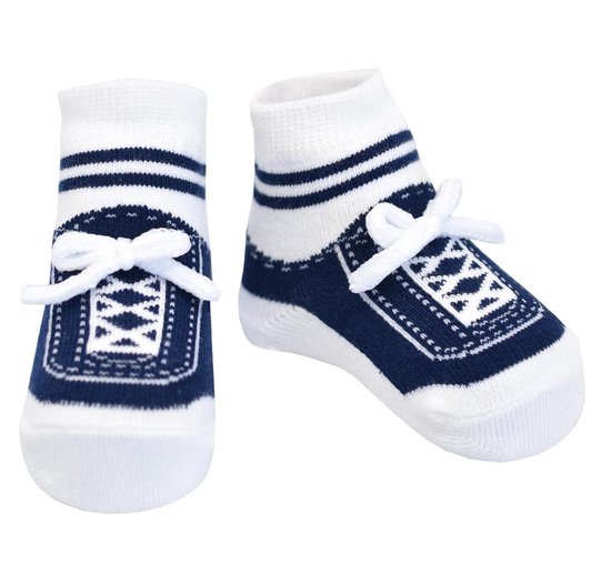 vervaldatum constant Visa Stepping Out Sneaker sokjes-donker blauw- voor baby 0-12 maanden. Witte...  | bol.com