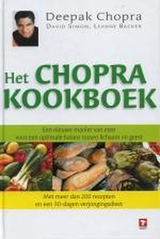 Cover van het boek 'Het Chopra-kookboek' van Deepak Chopra en D. Simon