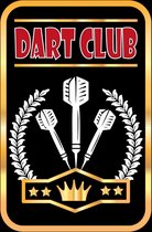 Wandbord - Darts Club -20x30cm- Gebolde Duitse Kwaliteit