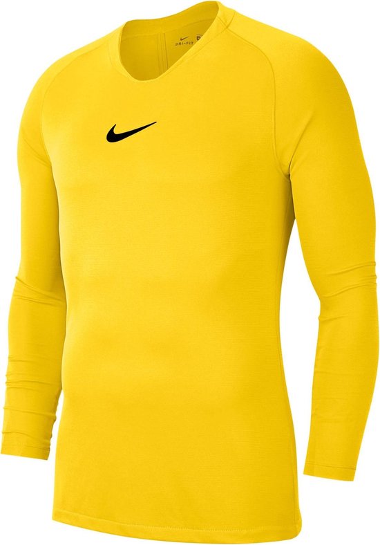 Nike Thermoshirt - Maat S - Mannen - geel | bol.com