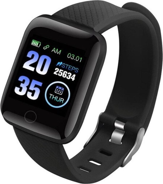 WiseGoods WSS951 - Premium Stappenteller - Smart Watch - Activity Tracker -  Zwart | bol.com