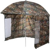 Capture Outdoor, Parapluie de pêche Camouflage + Tente Slip-on, 2m50, Aluminium, abri, pliable, Qualité Oxford solide et supérieure, ...