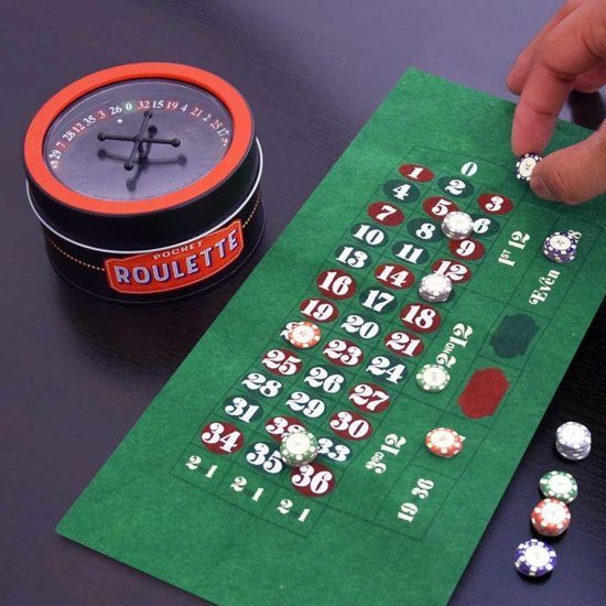 Afbeelding van het spel MikaMax - Mini roulette - Roulette Set - Kansspel - Casino - incl. fiches en speelbord 9.5 x 9.5 cm