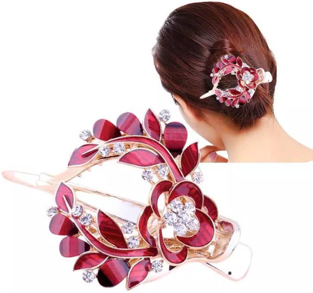 Haarspeld Haarklem Haar Accessoires Groot Haarclip Bloem haarspeld-haarklem-haar-accessoires-groot-haarclip-bloem