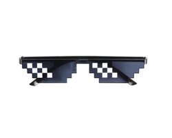WiseGoods Trendy Thug Life Bril - Zonnebril - Mannen / Vrouwen - Cartoon Glasses - Pixel - Party Accessoire