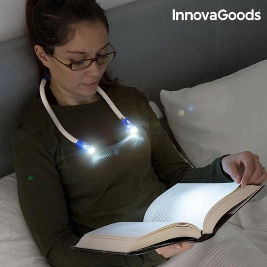 InnovaGoods Ledleeslamp voor de Nek