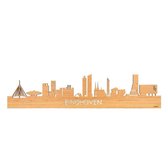 Skyline Eindhoven Eikenhout - 80 cm - Woondecoratie design - Wanddecoratie met LED verlichting
