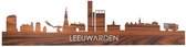 Skyline Leeuwarden Palissander hout - 120 cm - Woondecoratie design - Wanddecoratie - WoodWideCities