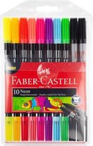 Faber-Castell viltstiften - duo - 10 stuks - neon - FC-151109
