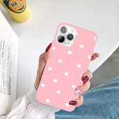 iiPhone 11 Pro (5,8 inch) - hoes, cover, case - TPU - Hartjes - Roze