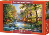 Castorland Along the River – Puzzel – 3.000 stukjes – Satijnen afwerking – Perfecte pasvorm – Europese kwaliteit
