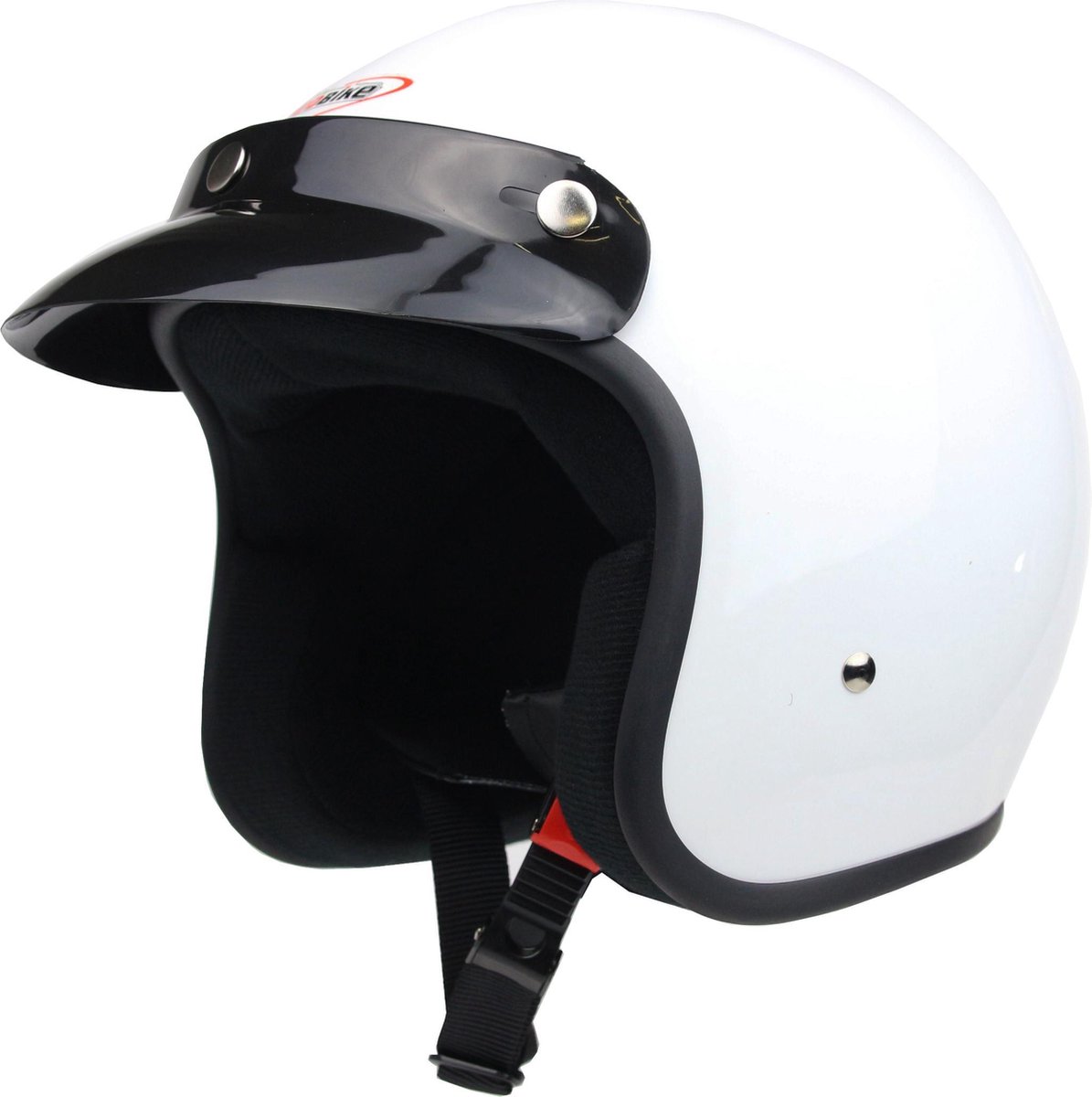 Redbike RB-710 jethelm retro wit maat-XS