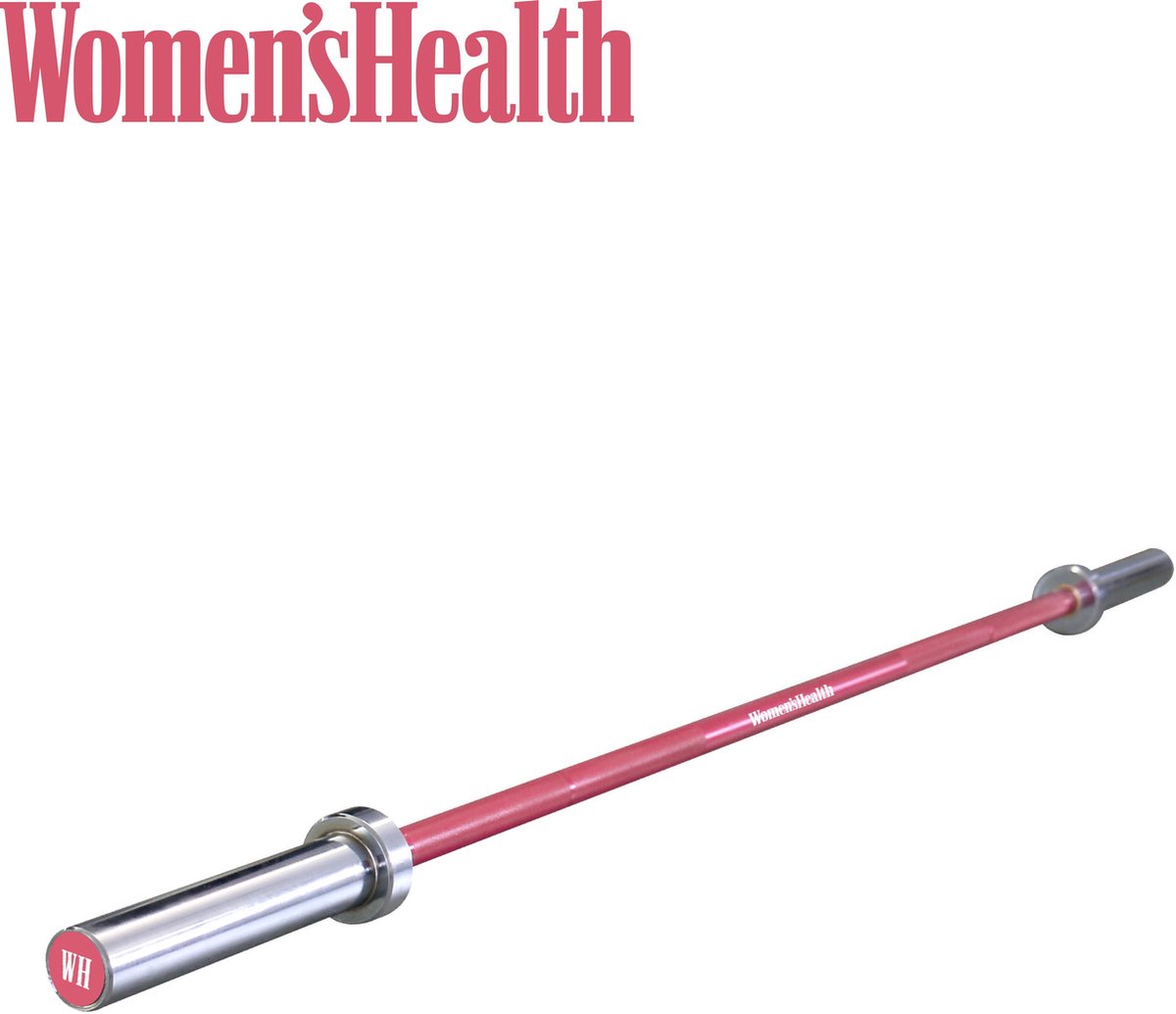 Women’s Health Barbell Magic Pink 10 kg, halterstang voor krachttraining – gewichten