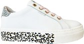 Witte Develab Veterschoenen Leopard