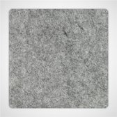 Vierkante vilt onderzetters - Gemeleerd grijs - 6 stuks - 95 x 95 mm - Glas onderzetter - Cadeau - Woondecoratie - Woonkamer - Tafelbescherming - Onderzetters Voor Glazen - Keukenb