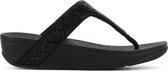 Fitflop™ Vrouwen Textiel  80005056 /  Teenslipper - Lottie Toe Crysta - Zwart - Maat 36