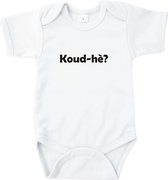 Romper Koud he? Wit 74/80
