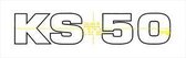 Sticker Zundapp KS50 130x25mm
