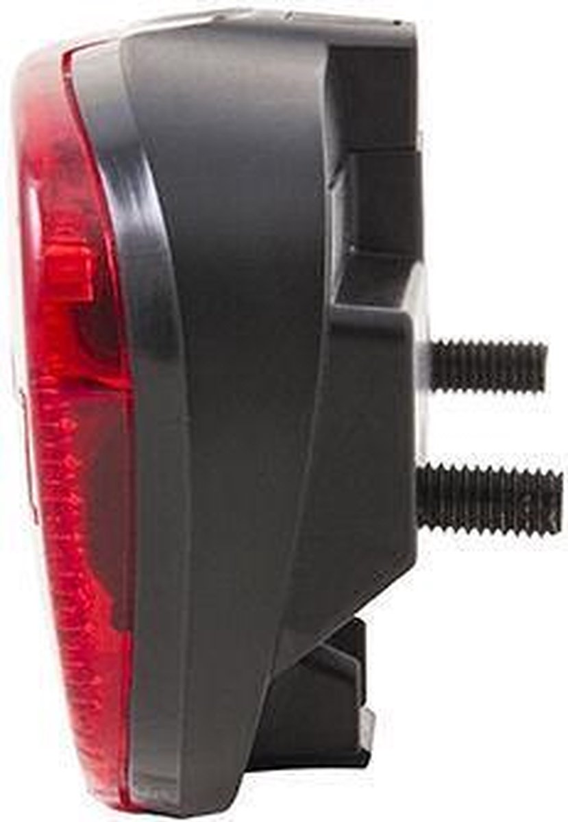 Spanninga Compact achterlicht - LED - 80mm montage - Inclusief batterijen - Rode lichtlijn