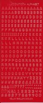 clippunch alfabet stickers clippons letter stickervel rood 10 stuks Nellie Snellen