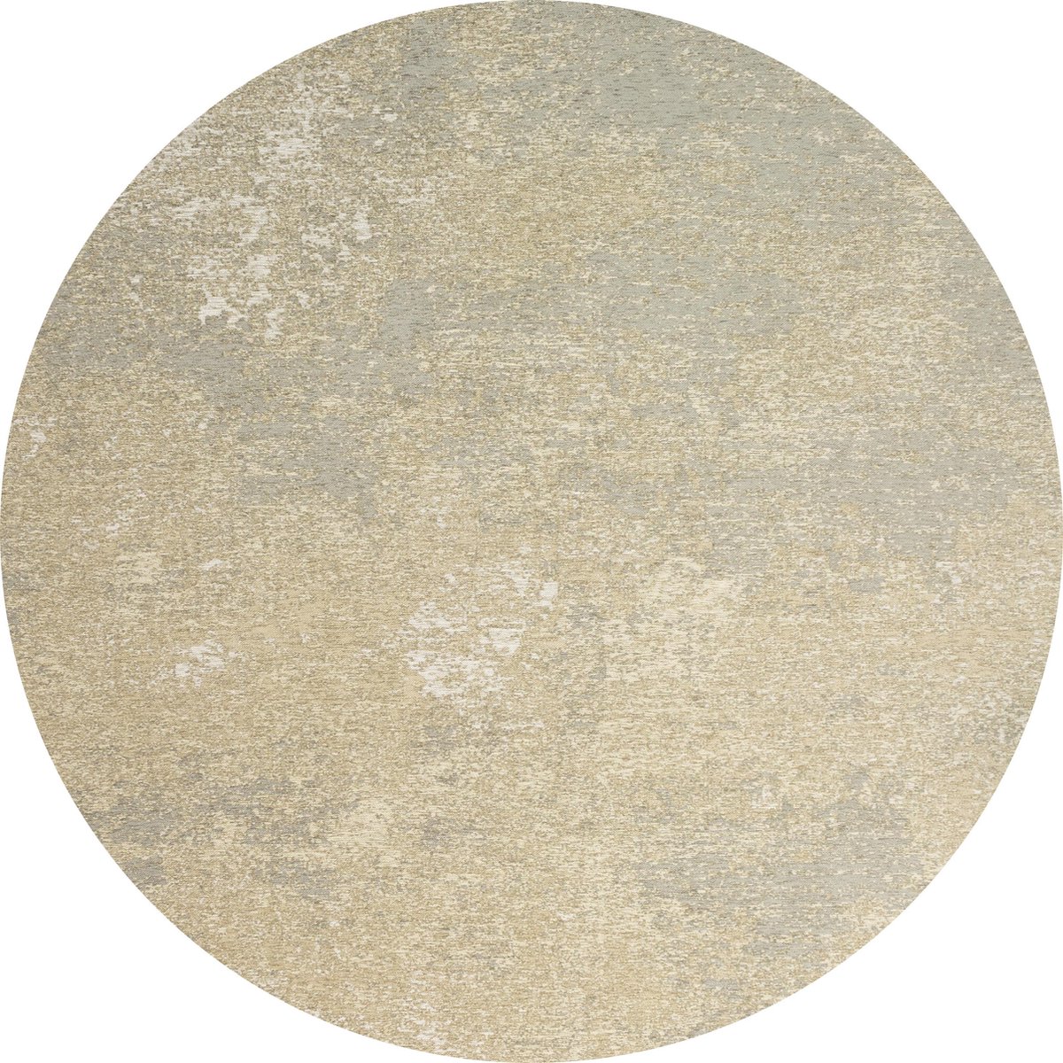 Rond Vintage vloerkleed - Grunge - Tapijten Woonkamer - Macchiato - 280 ø