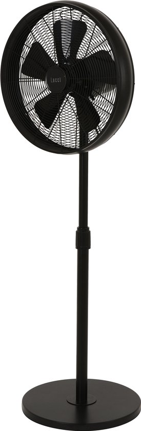 Statiefventilator Lucci Air Breeze 41 cm, verstelbaar 105-150 cm, 3 snelheden, staal behuizing, modern design