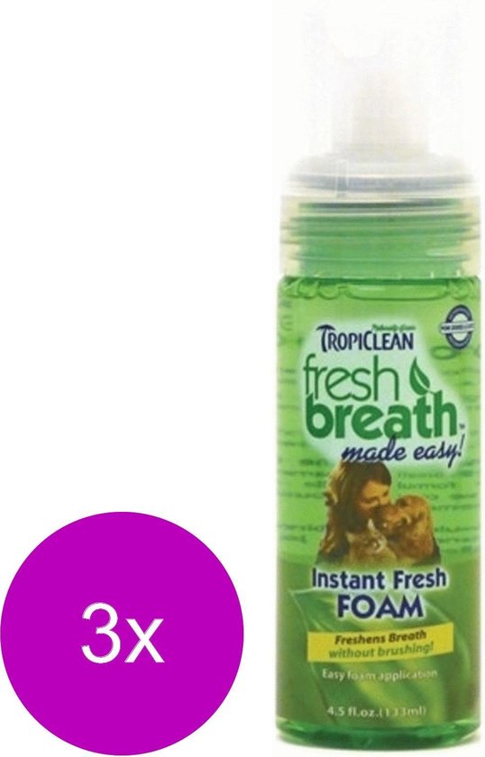 Tropiclean Fresh Breath Oral Care Foam - Gebitsverzorging