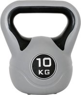 Kettlebell 10 kg  – Gewichten – Grijs/Zwart – 1 x 10 kg – Fitness – Krachttraining