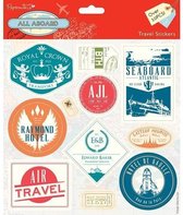 Docrafts: All Aboard -  Travel Stickers (11pcs) (PMA 804101)