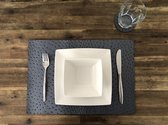 Placemat set struisvogel grey